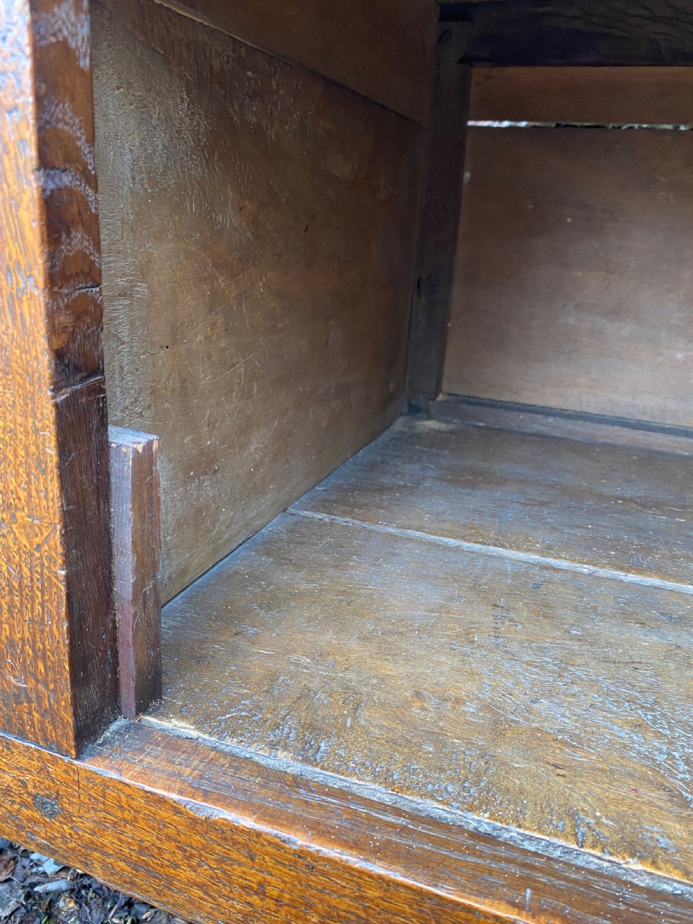 Antique Oak Bureau Cupboard  View XI