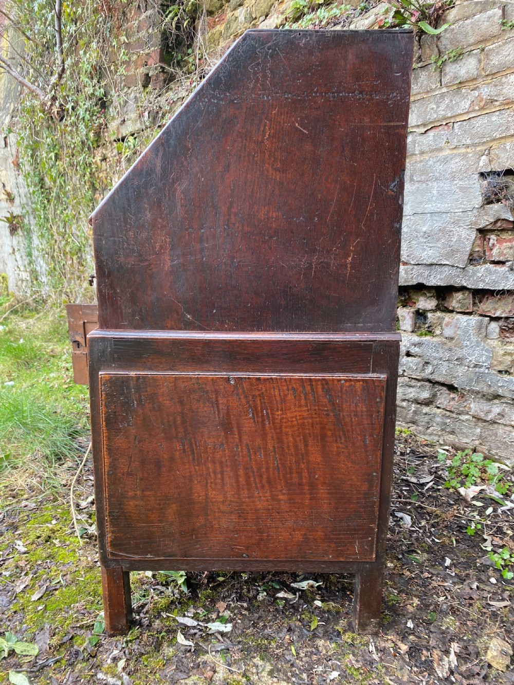 Antique Oak Bureau Cupboard  View XVII