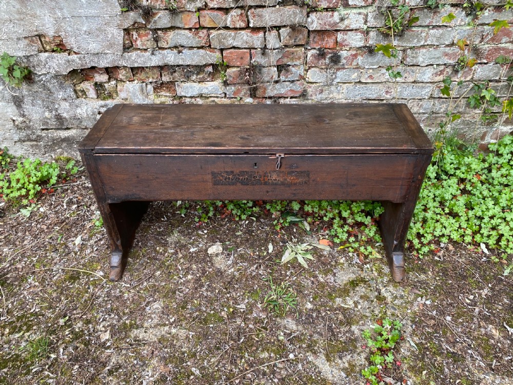 Antique Hall Bench View IV