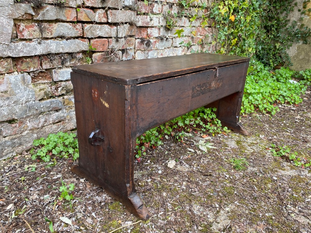 Antique Hall Bench View VII