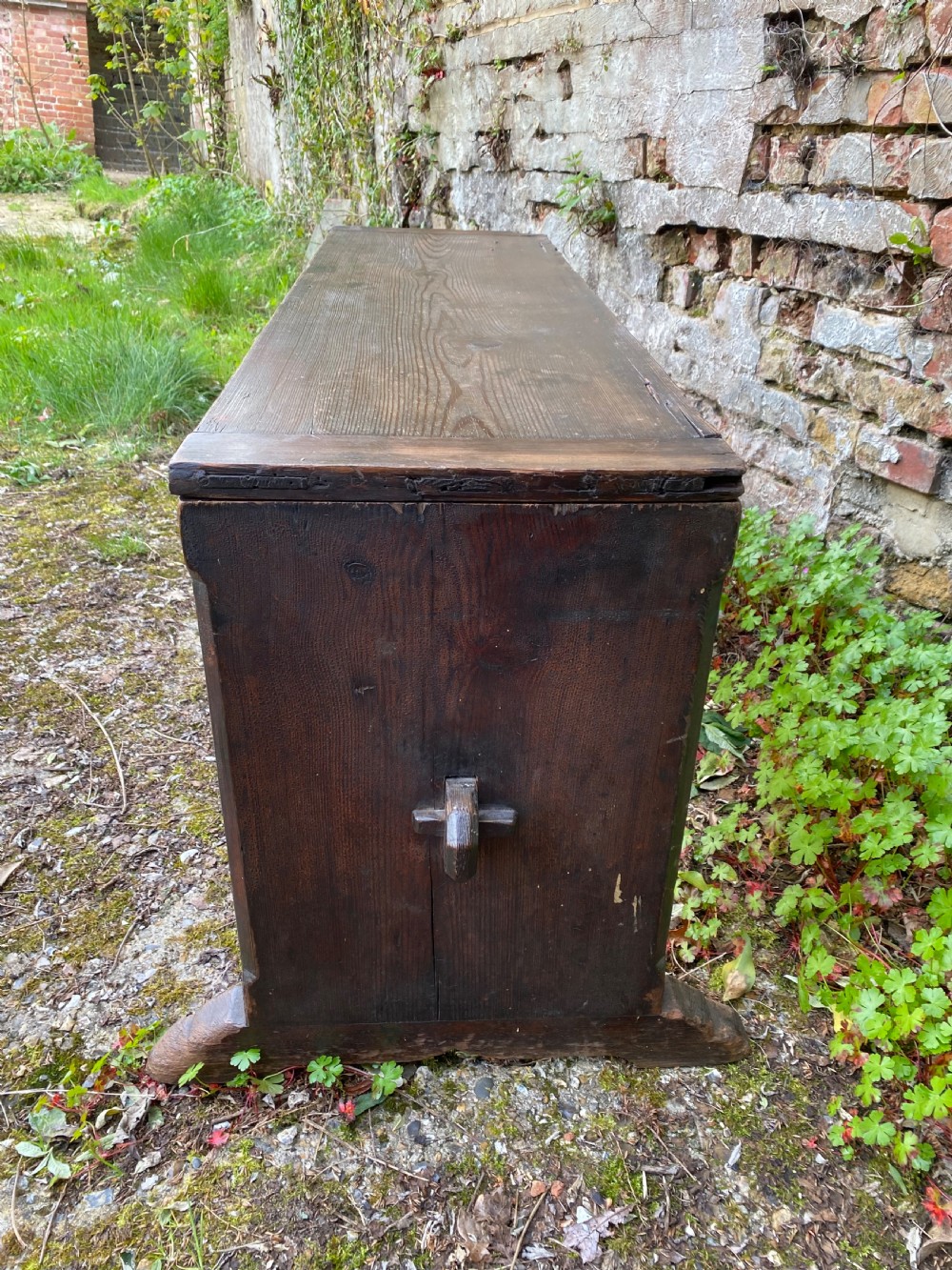 Antique Hall Bench View XI