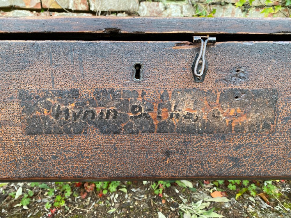 Antique Hall Bench View XIII