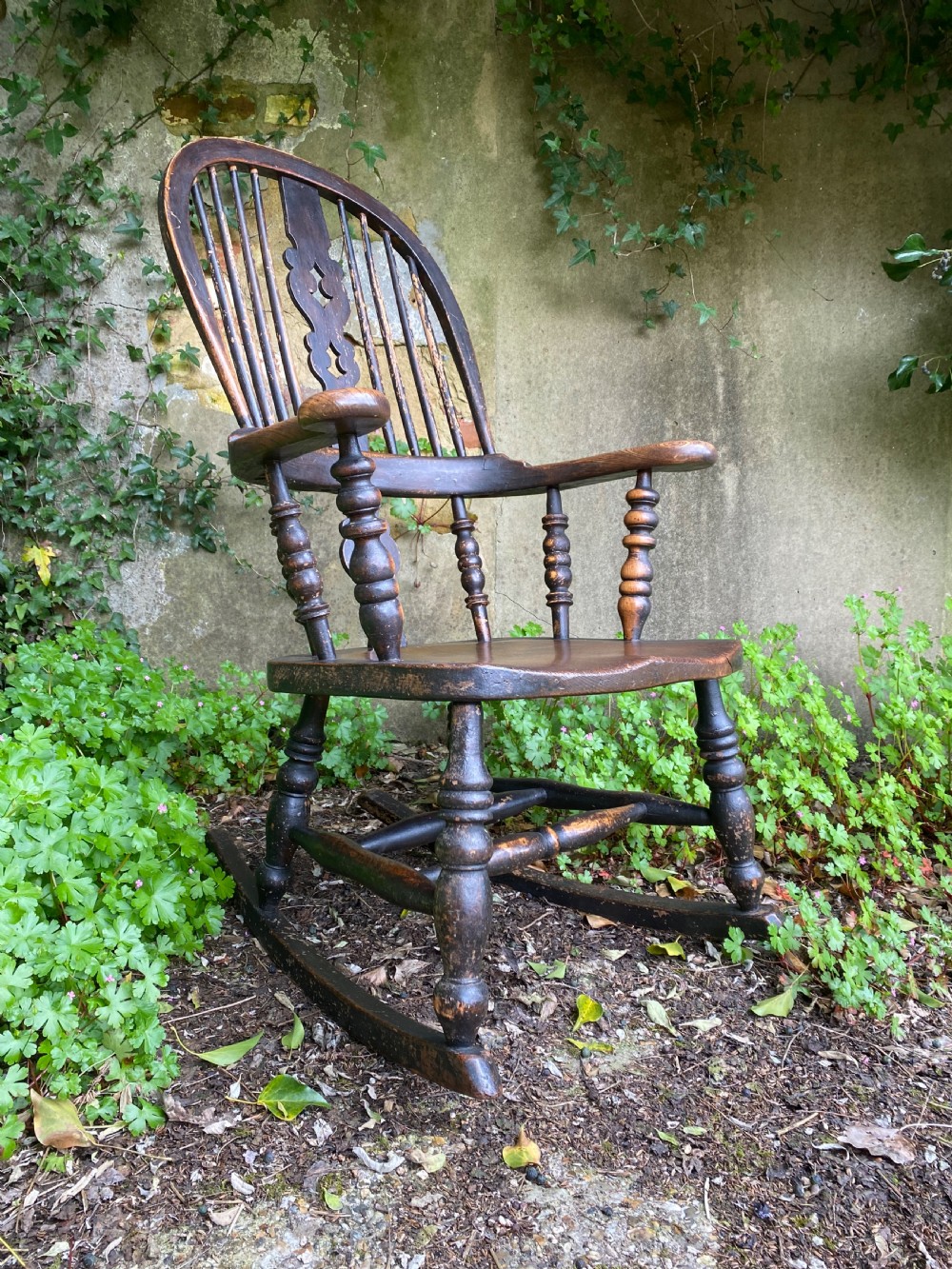Antique Windsor Rocking Chair