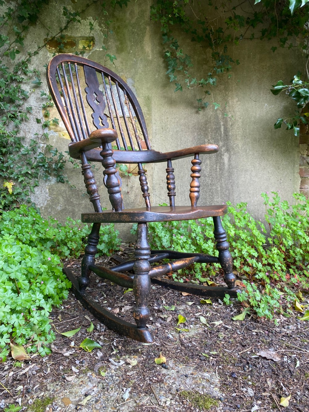 Antique Windsor Rocking Chair View III