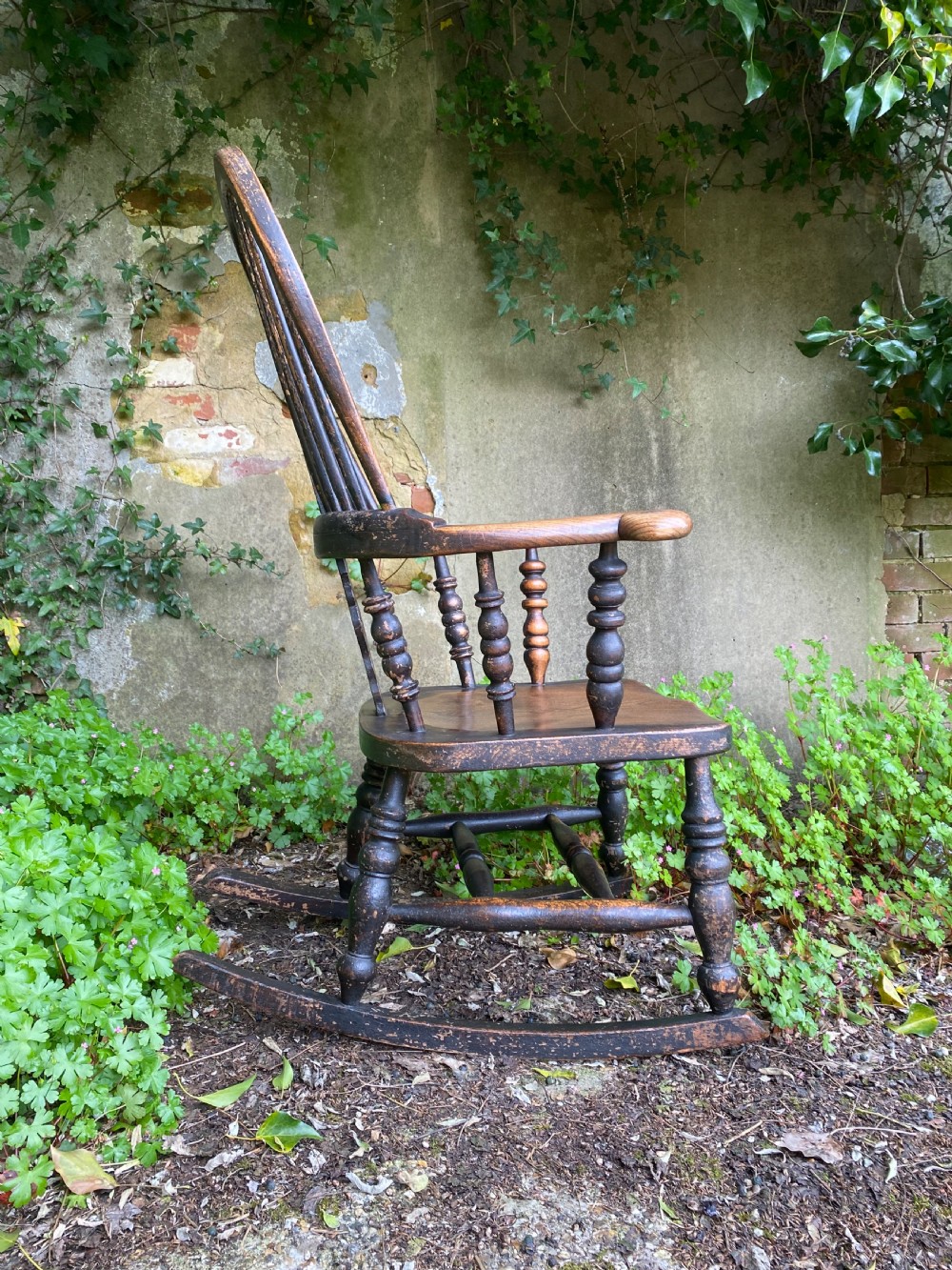 Antique Windsor Rocking Chair View XI