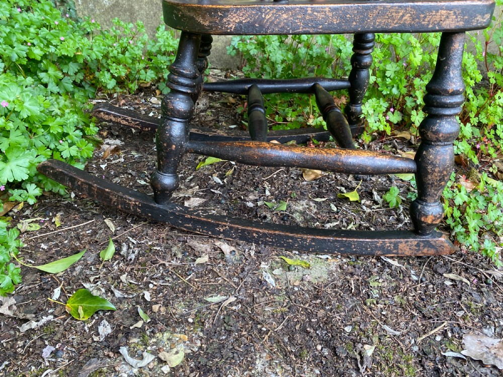 Antique Windsor Rocking Chair View XII