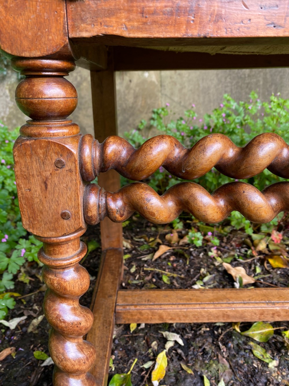 Antique Walnut Lion Head Armchair  View VIII