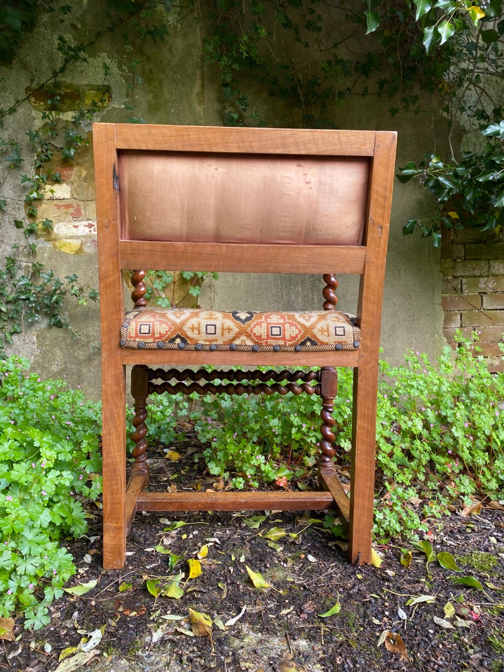 Antique Walnut Lion Head Armchair  View XVIII