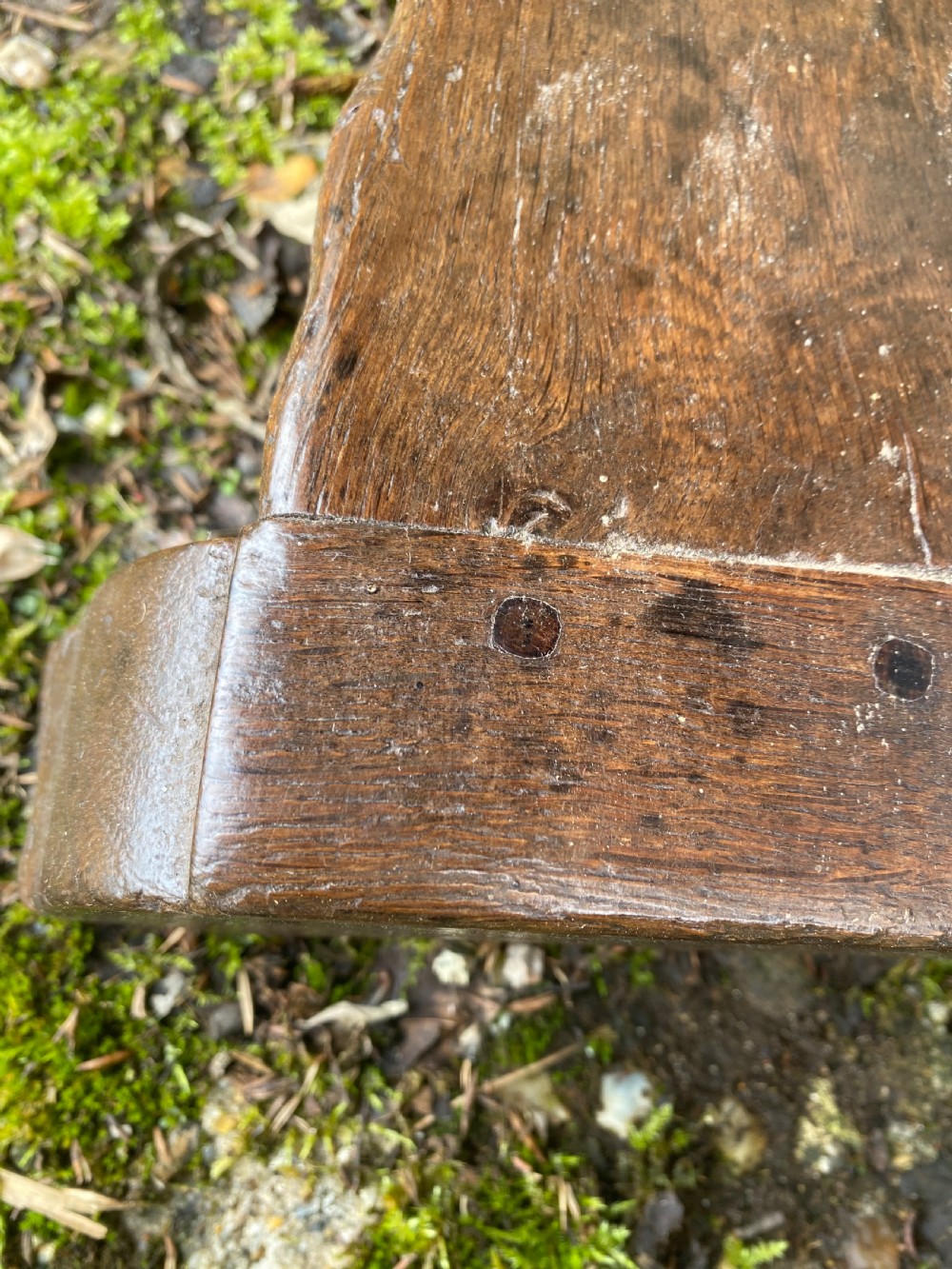 Early Oak Small Drop Leaf Side Table View IV