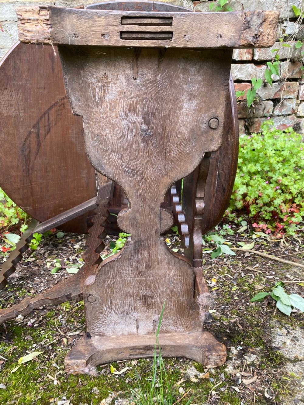 Early Oak Small Drop Leaf Side Table View VI