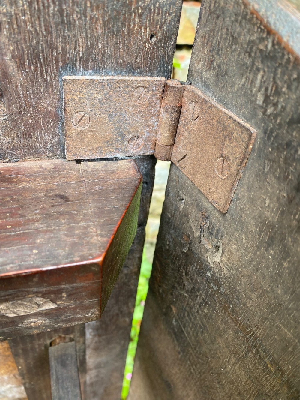 Early Oak Small Drop Leaf Side Table View VII