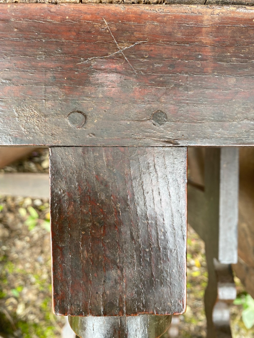 Early Oak Small Drop Leaf Side Table View IX