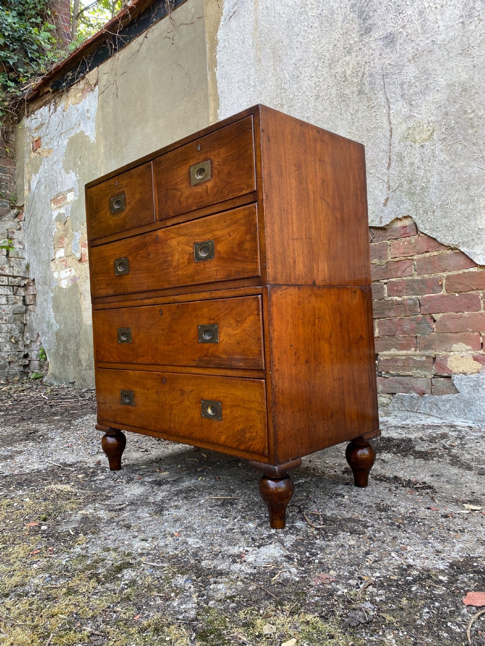 Antique Campaign Chest of Drawers  View III