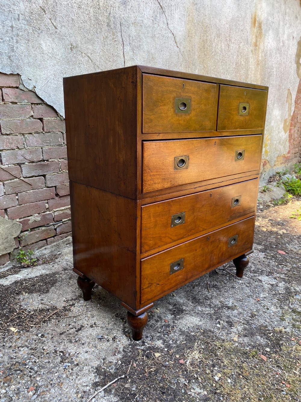 Antique Campaign Chest of Drawers  View IX