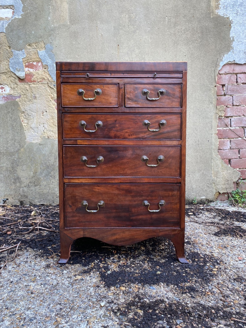 Antique Mahogany Bachelor’s Chest of Drawers  View II