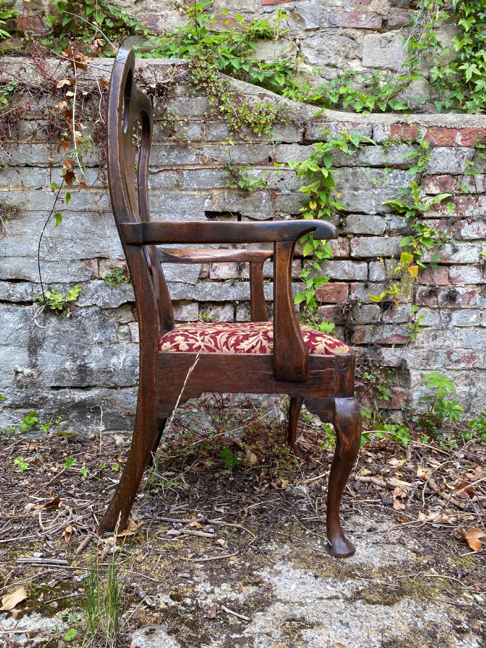 Queen Anne Oak Armchair  View III
