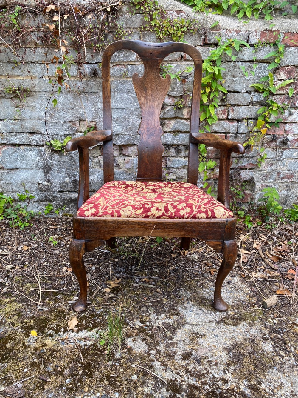 Queen Anne Oak Armchair  View IV