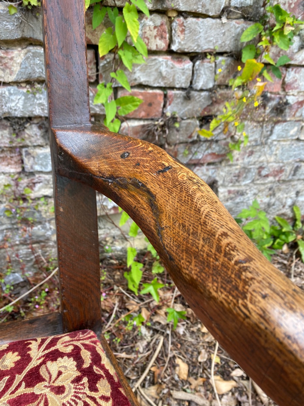 Queen Anne Oak Armchair  View V