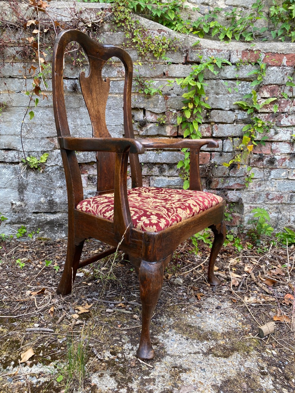 Queen Anne Oak Armchair  View VII
