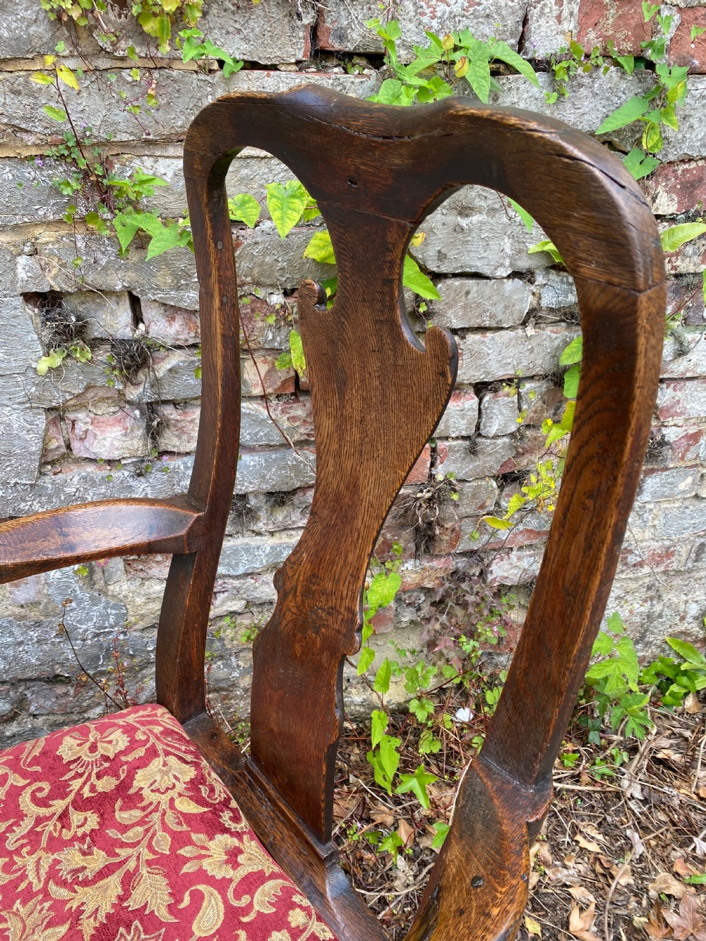 Queen Anne Oak Armchair  View X