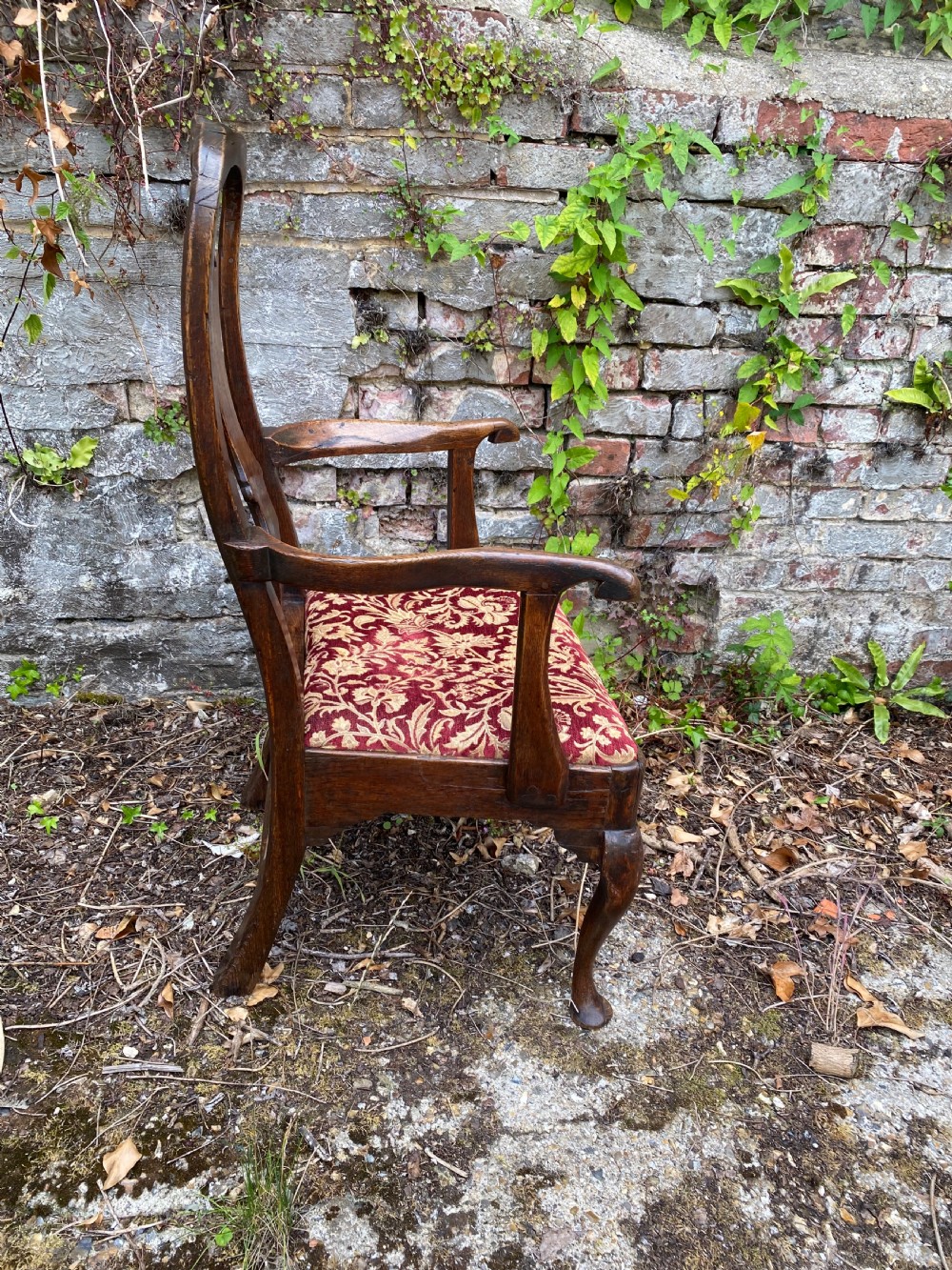 Queen Anne Oak Armchair  View XI