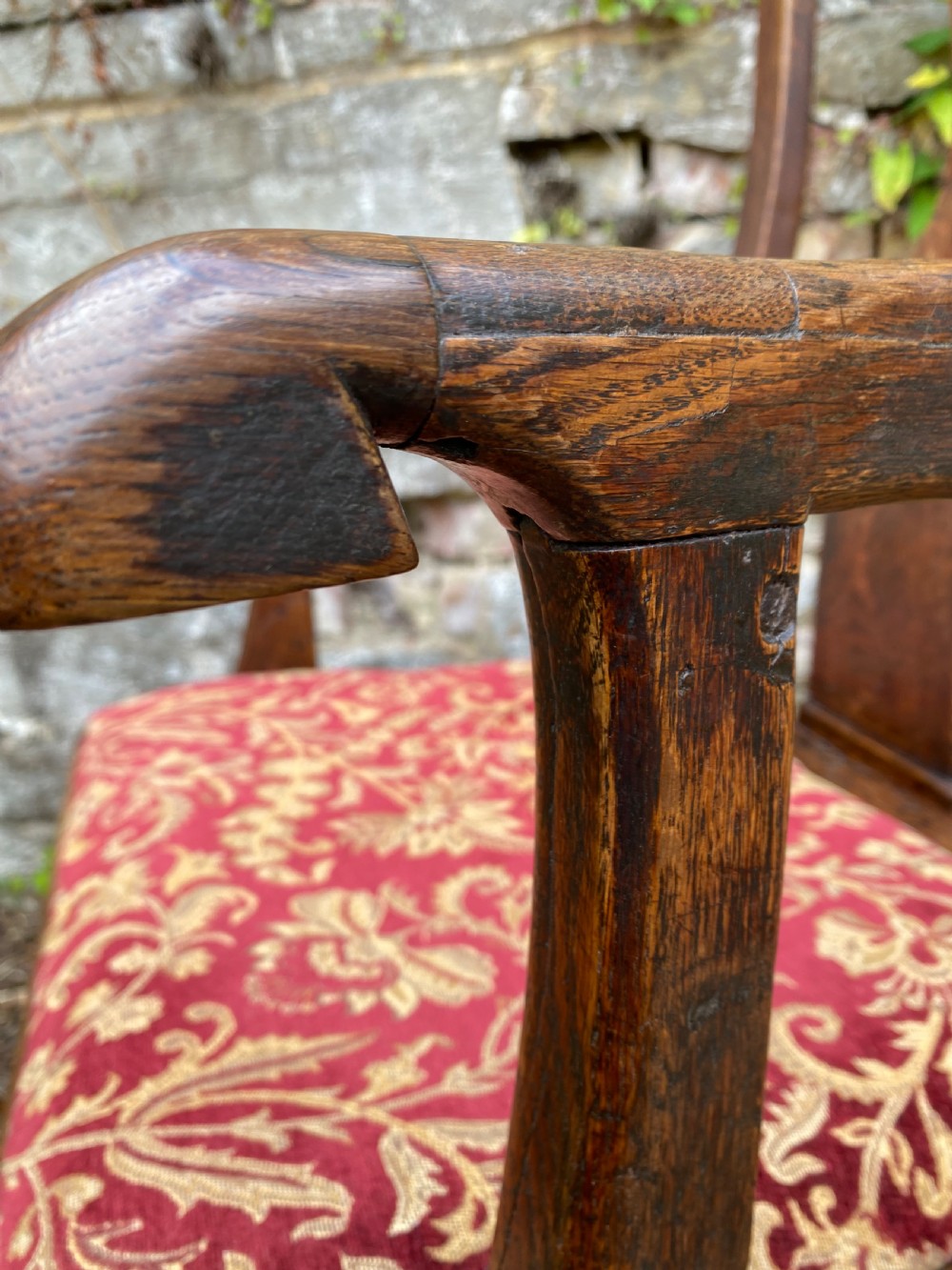 Queen Anne Oak Armchair  View XIII