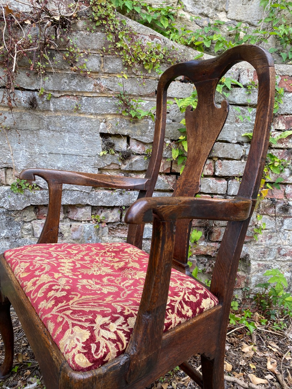 Queen Anne Oak Armchair  View XV