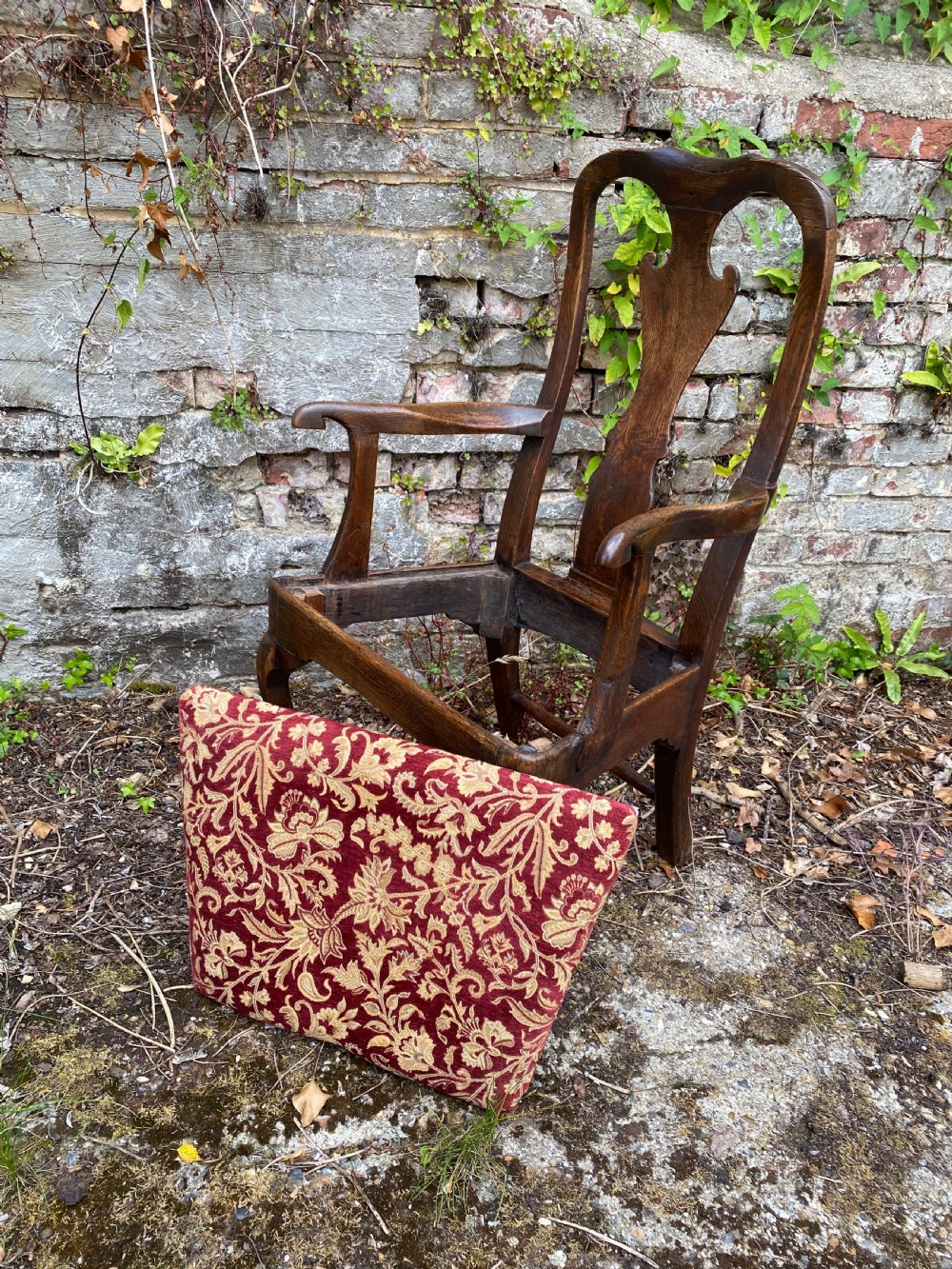 Queen Anne Oak Armchair  View XVI