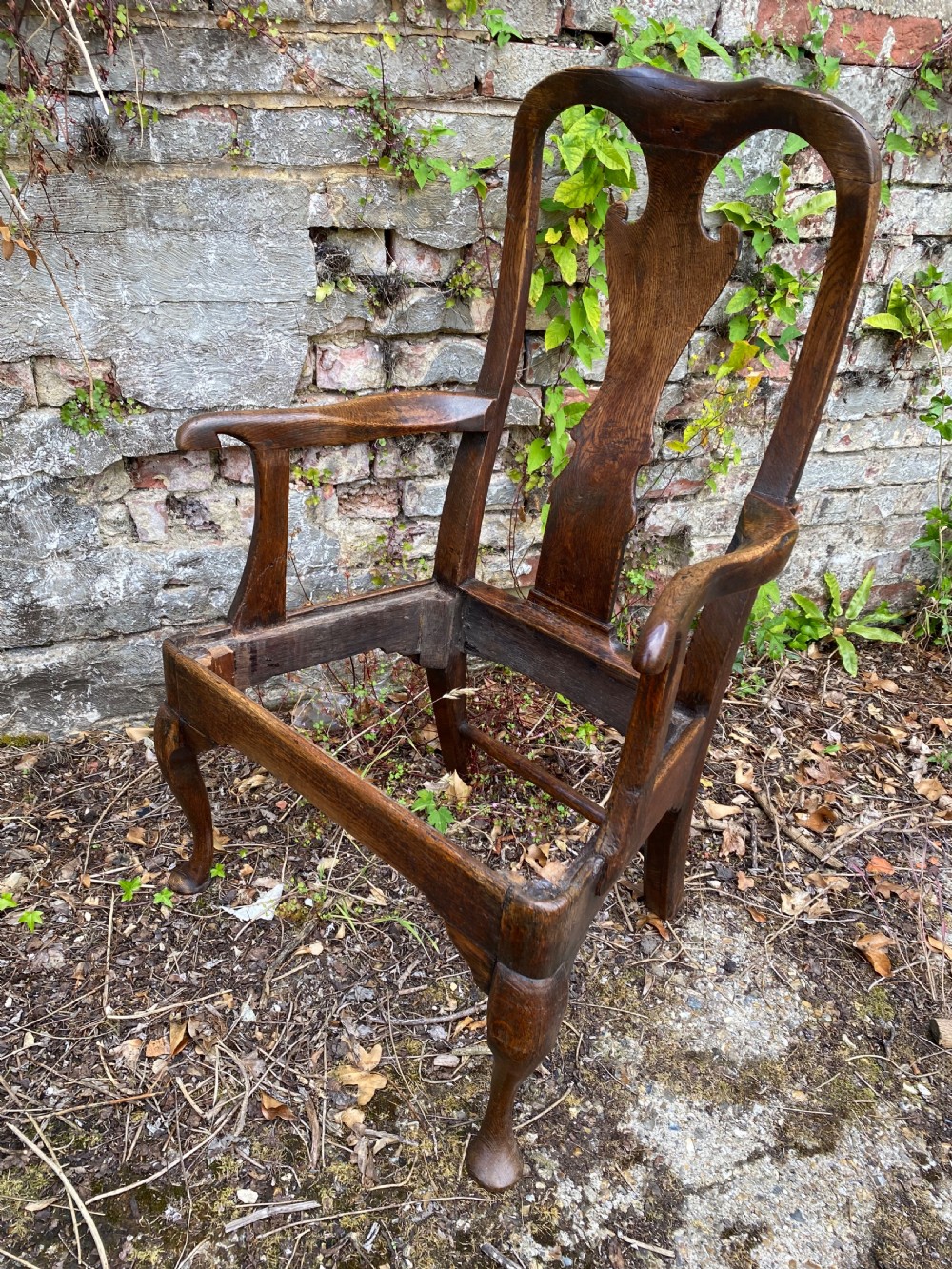 Queen Anne Oak Armchair  View XVII