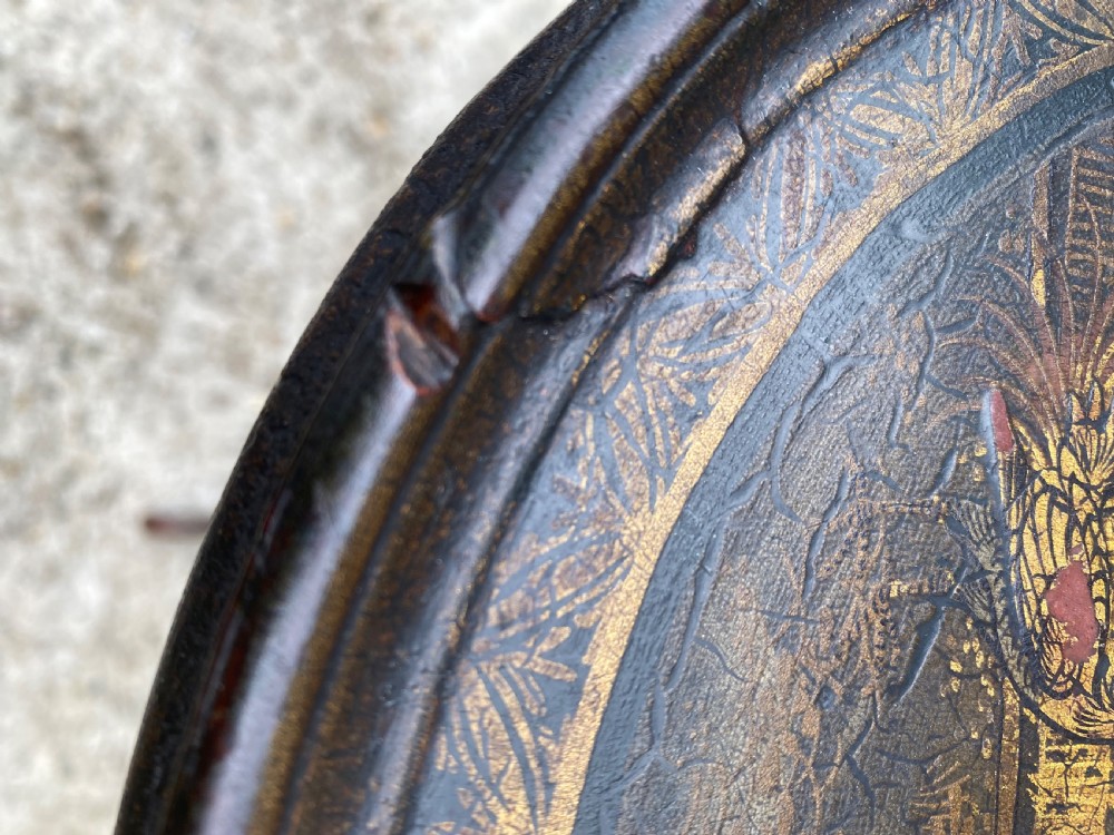 Chinoiserie tripod table View VIII