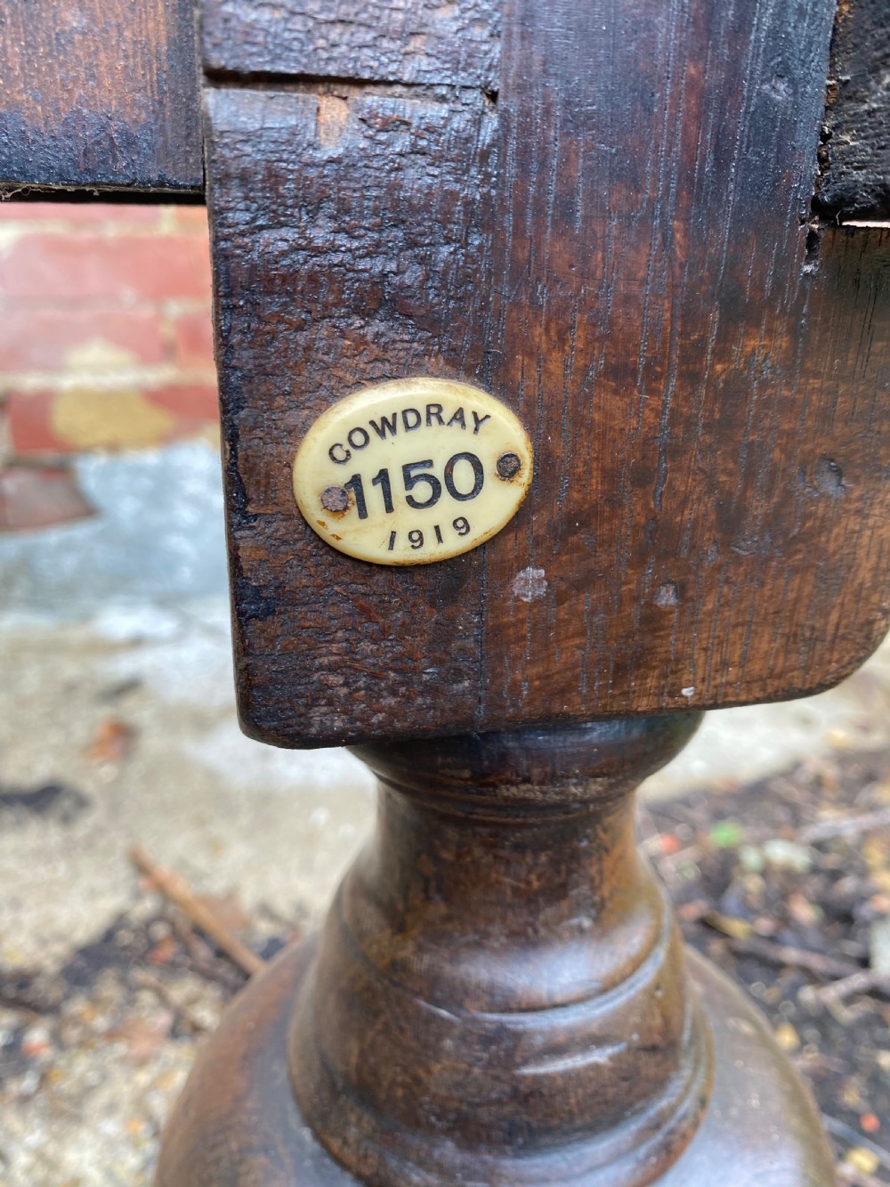 Antique Oak Draw Leaf Table View V