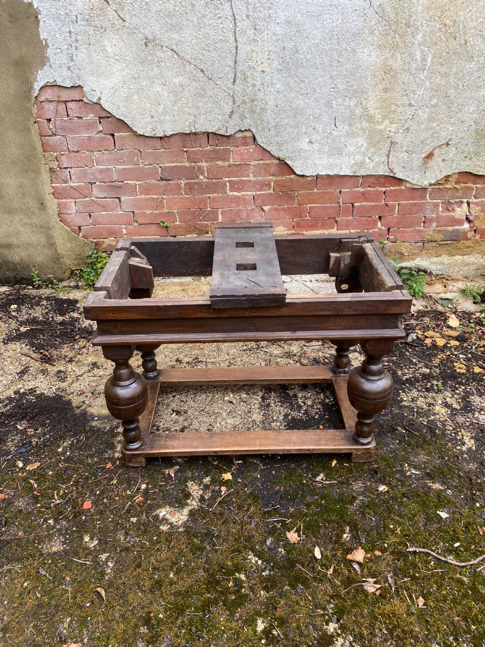 Antique Oak Draw Leaf Table View VI