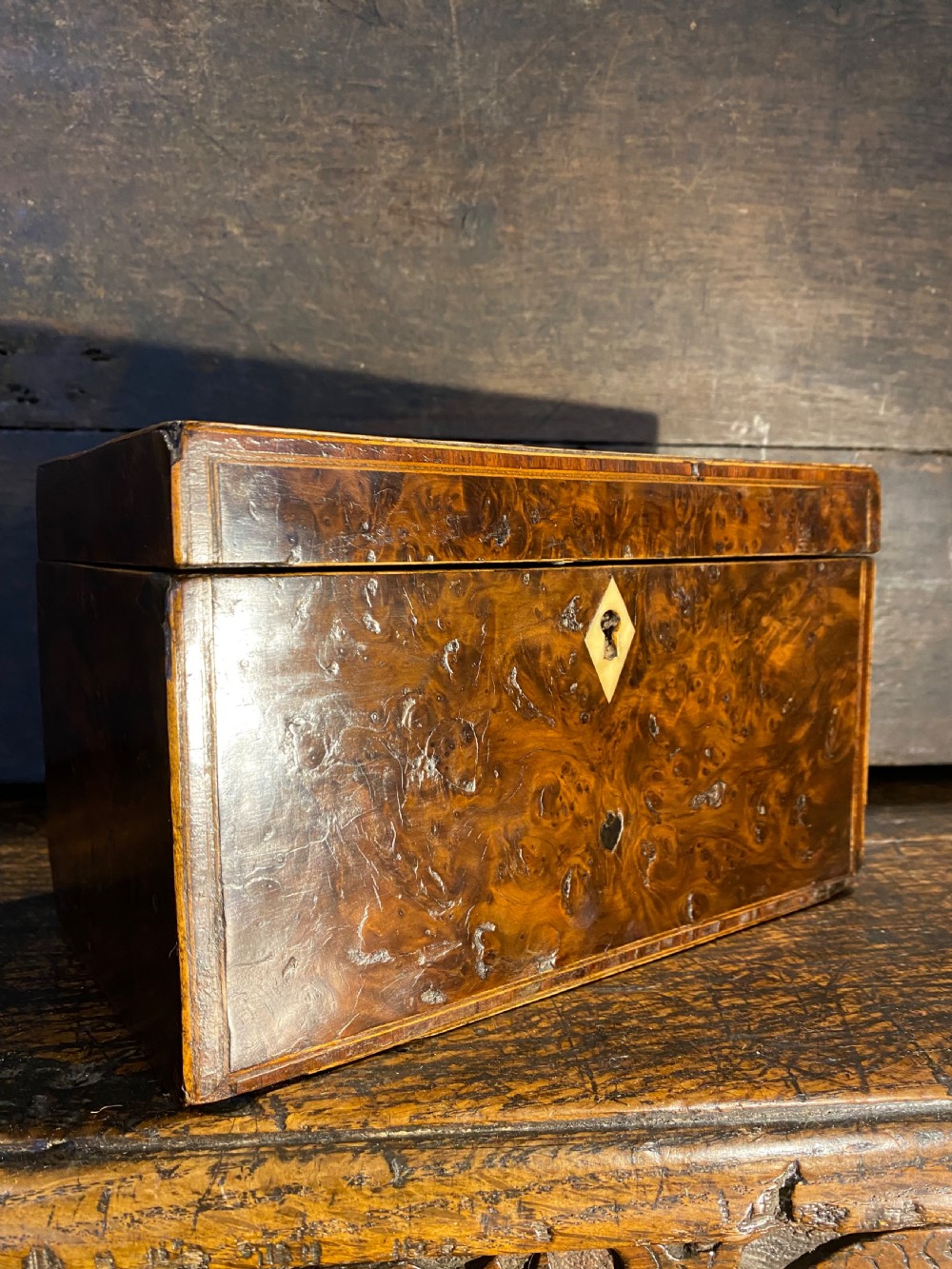 Georgian Burr Wood Box View IV