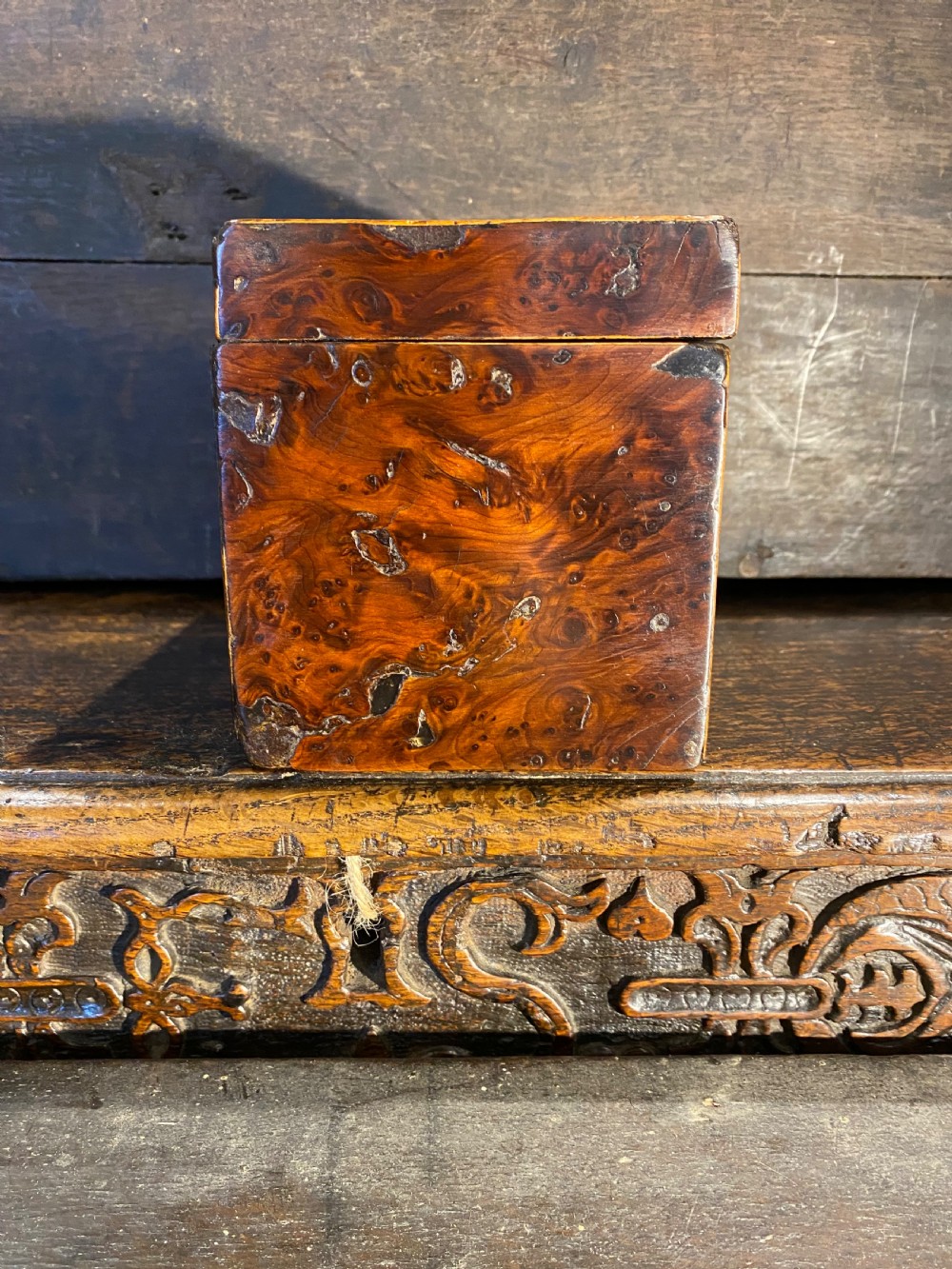 Georgian Burr Wood Box View V