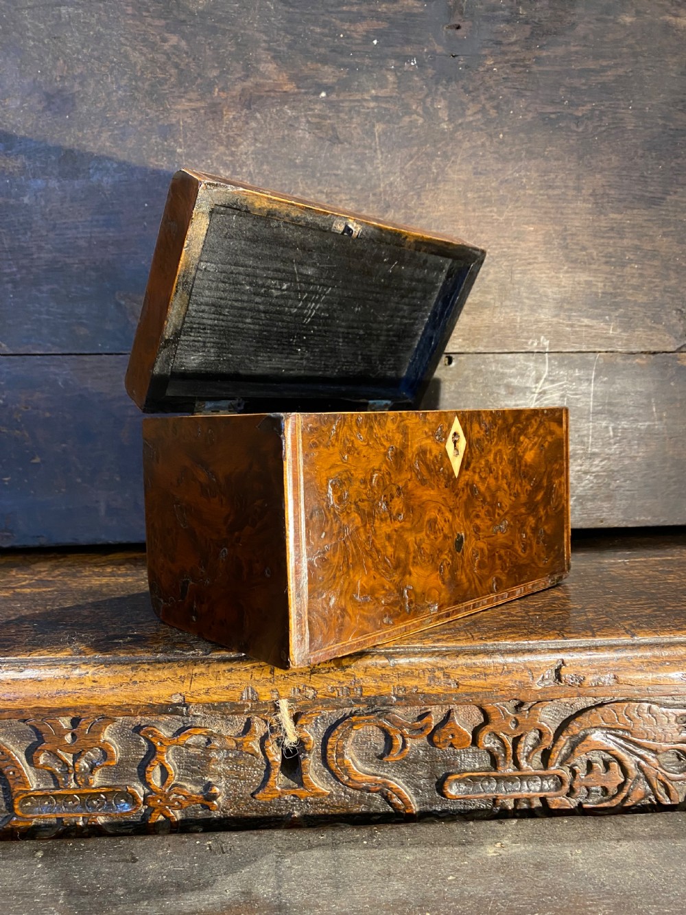 Georgian Burr Wood Box View VII