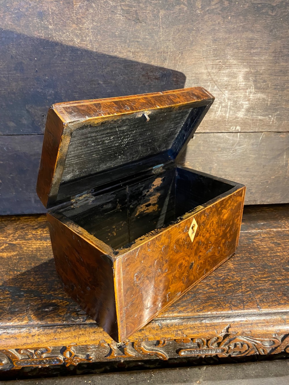 Georgian Burr Wood Box View VIII