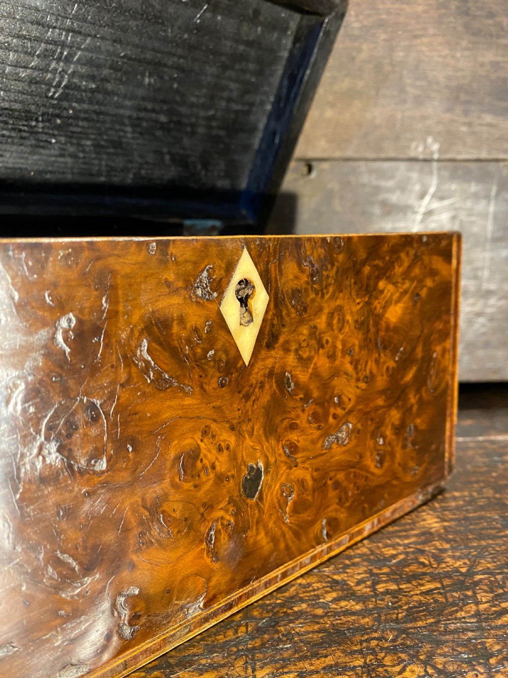 Georgian Burr Wood Box View IX