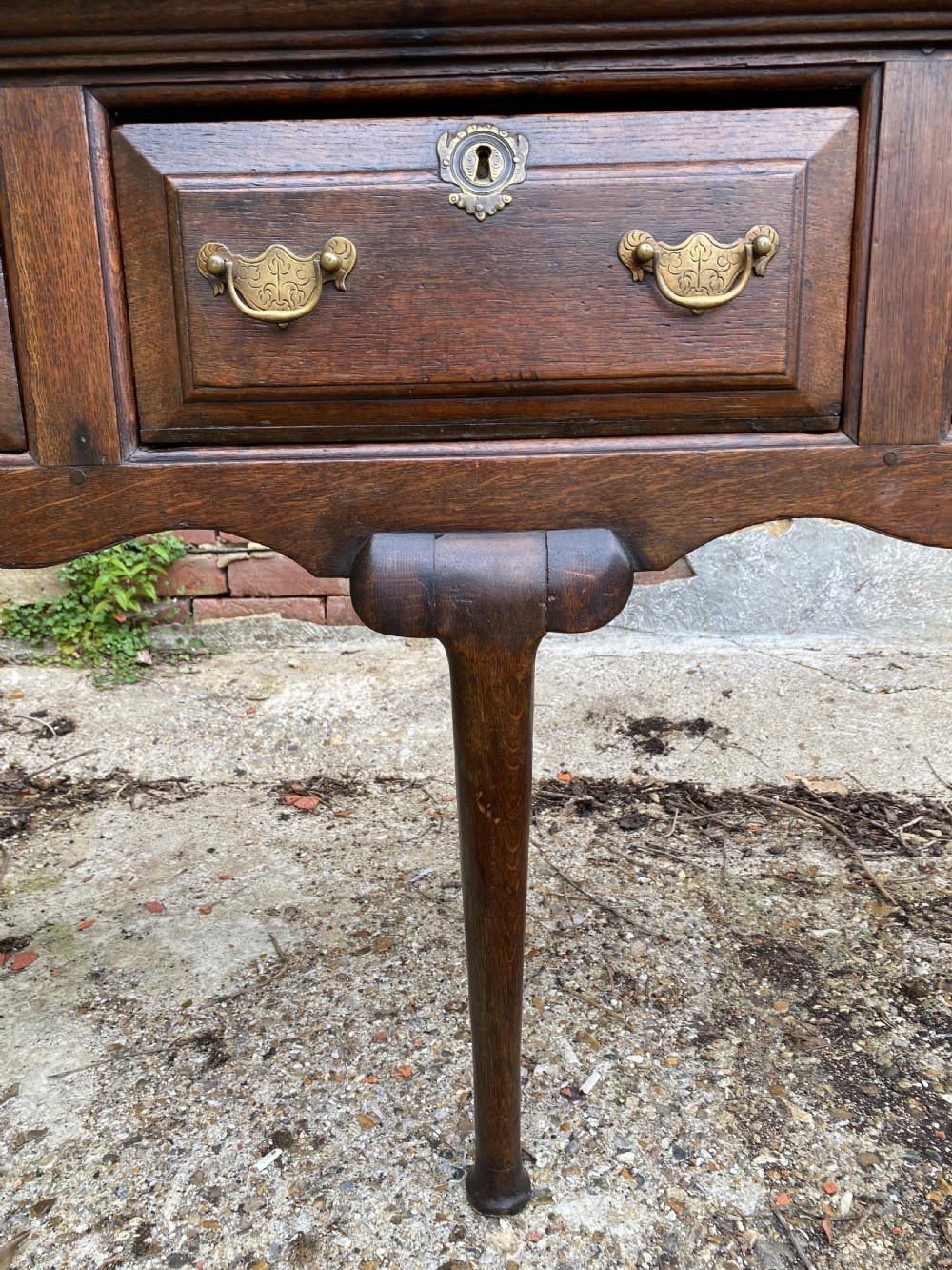 Antique Oak Dresser Base View XII