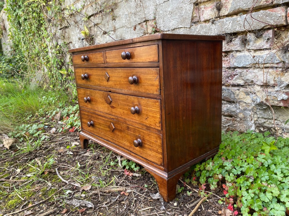 Antique Apprentice Piece Chest Of Drawers  View II