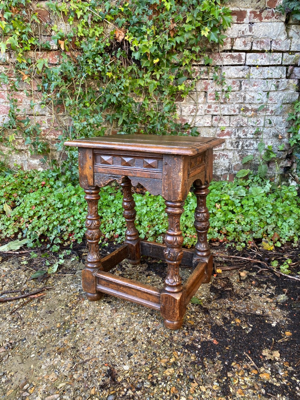Antique Joint Stool View IV