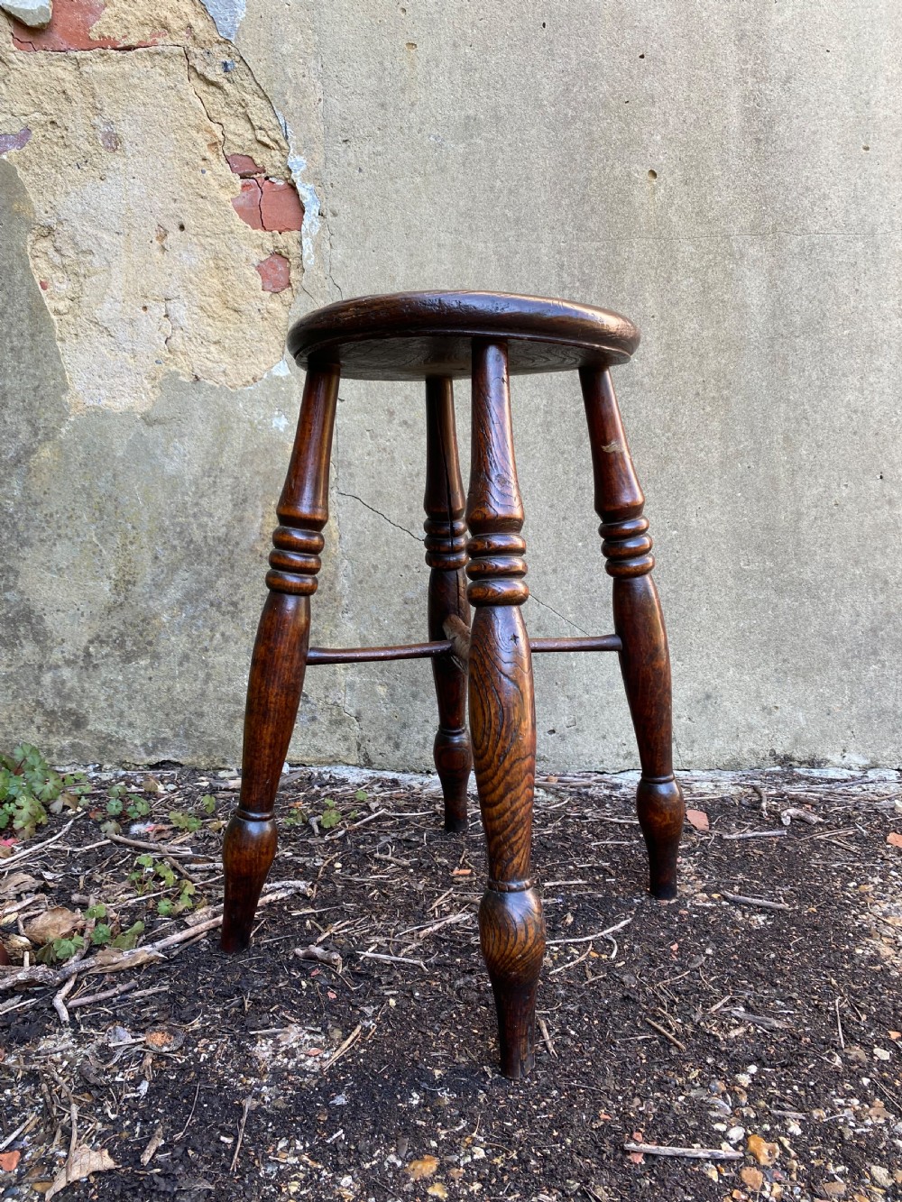 Antique Country Stool View II