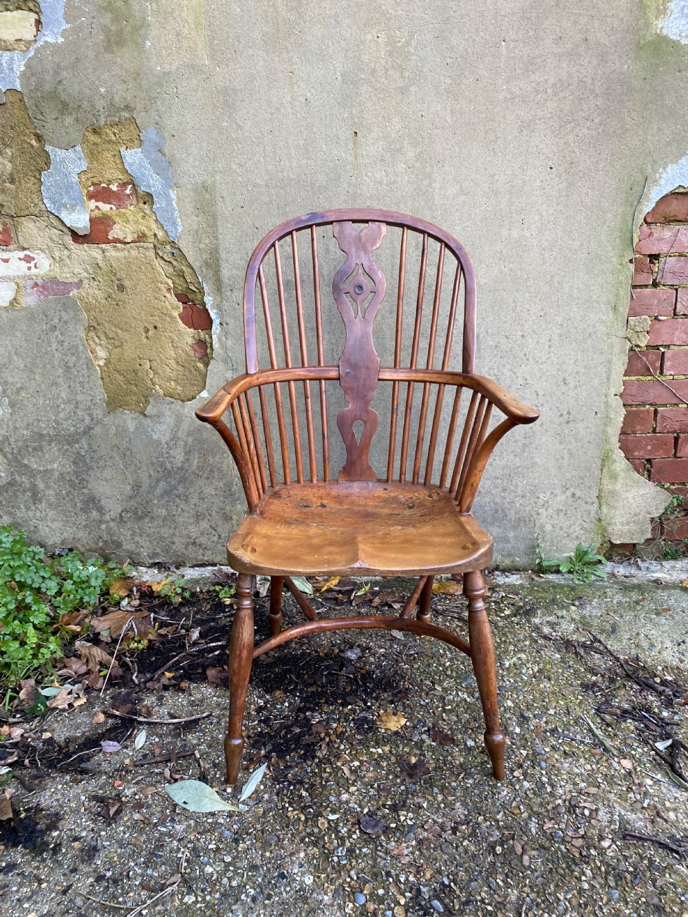 Antique Yew Wood Windsor Chair View VII
