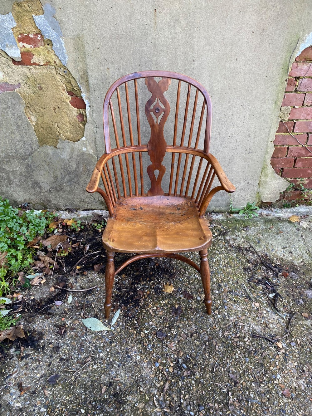 Antique Yew Wood Windsor Chair View VIII