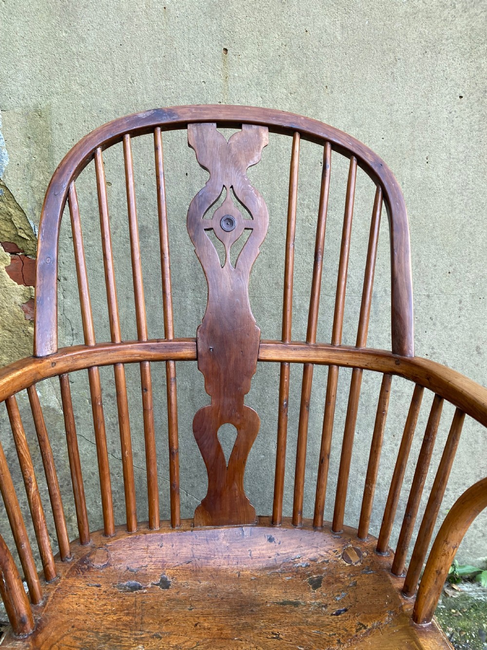 Antique Yew Wood Windsor Chair View X