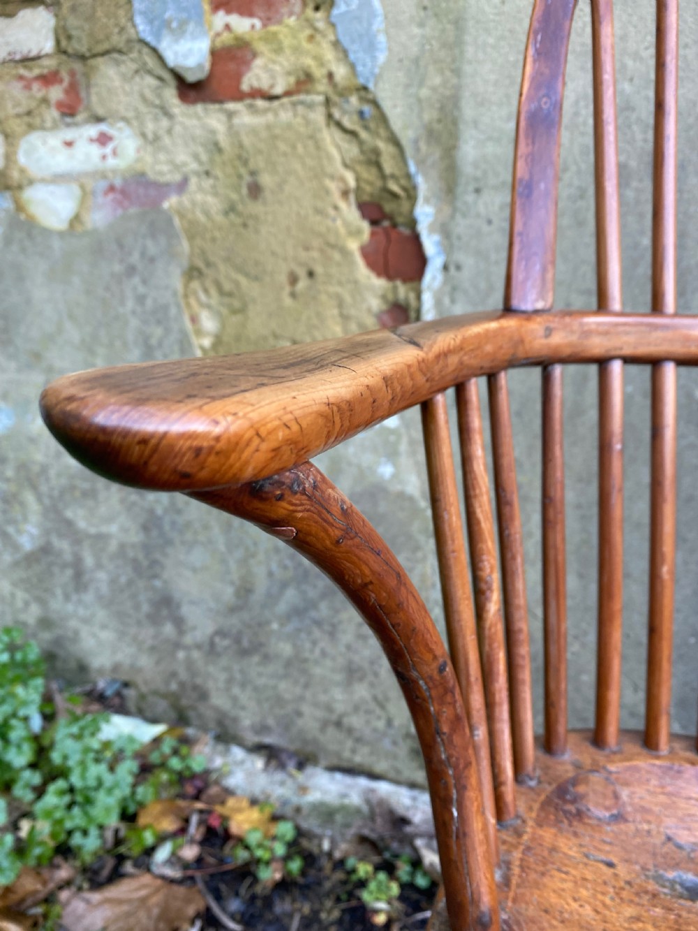 Antique Yew Wood Windsor Chair View XI
