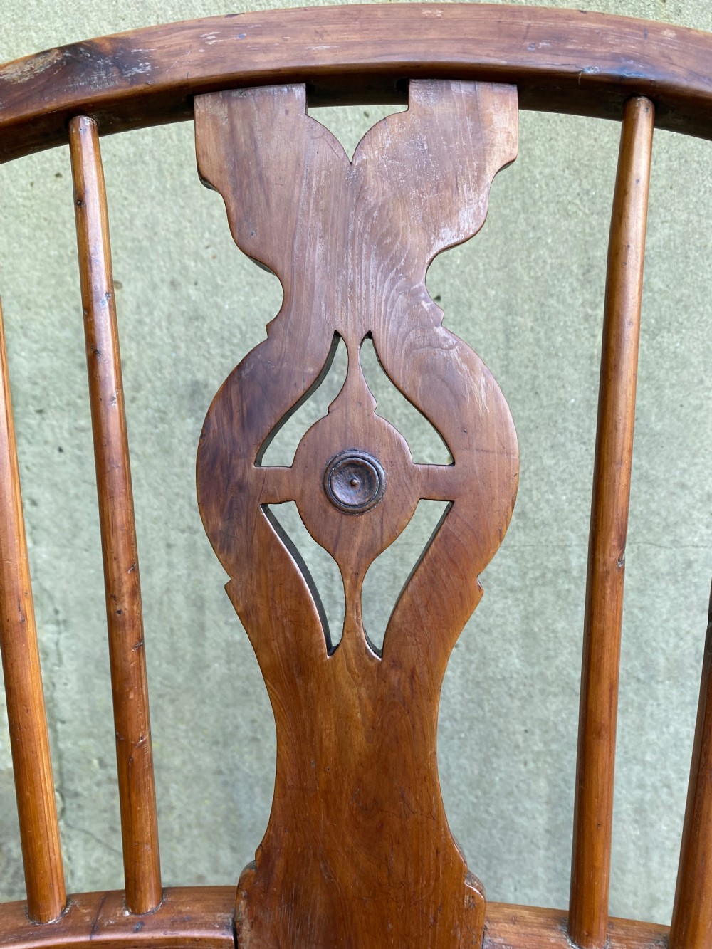 Antique Yew Wood Windsor Chair View XII