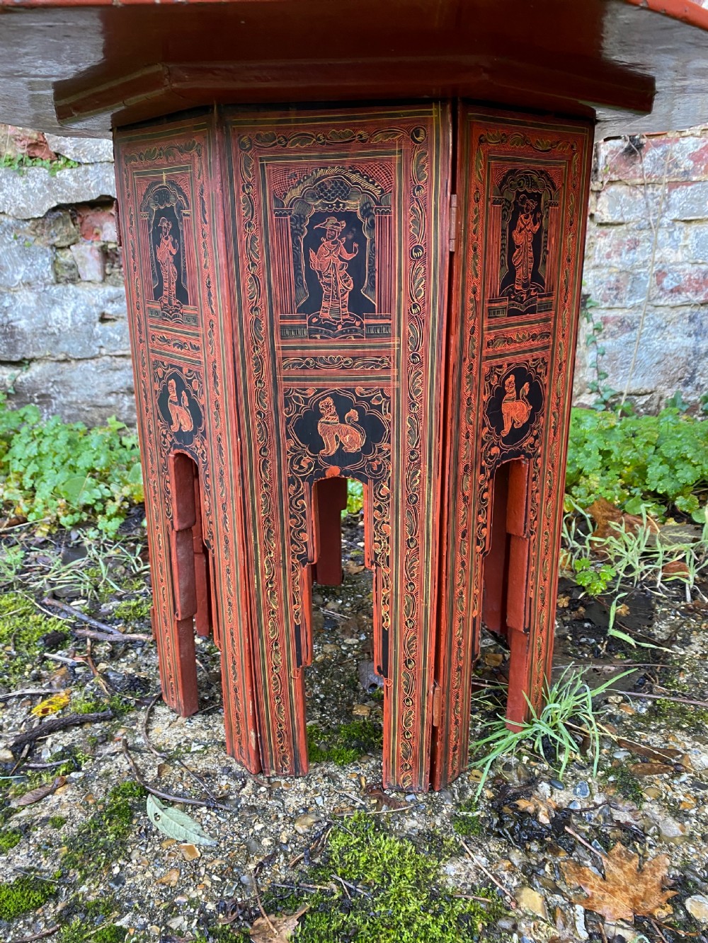 Antique Burmese Tea Table View IV