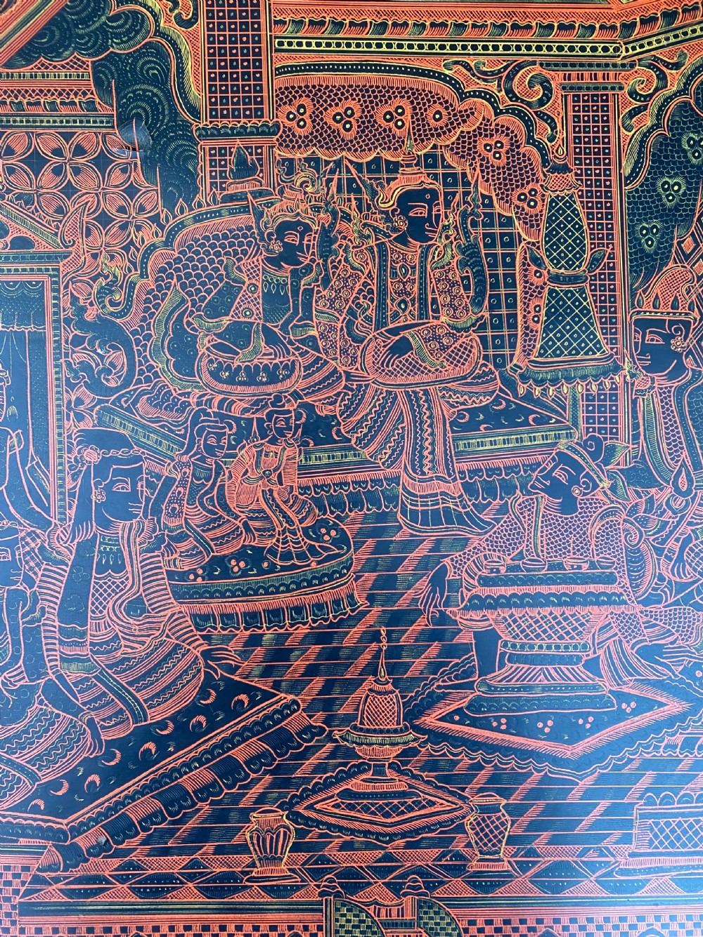 Antique Burmese Tea Table View VI