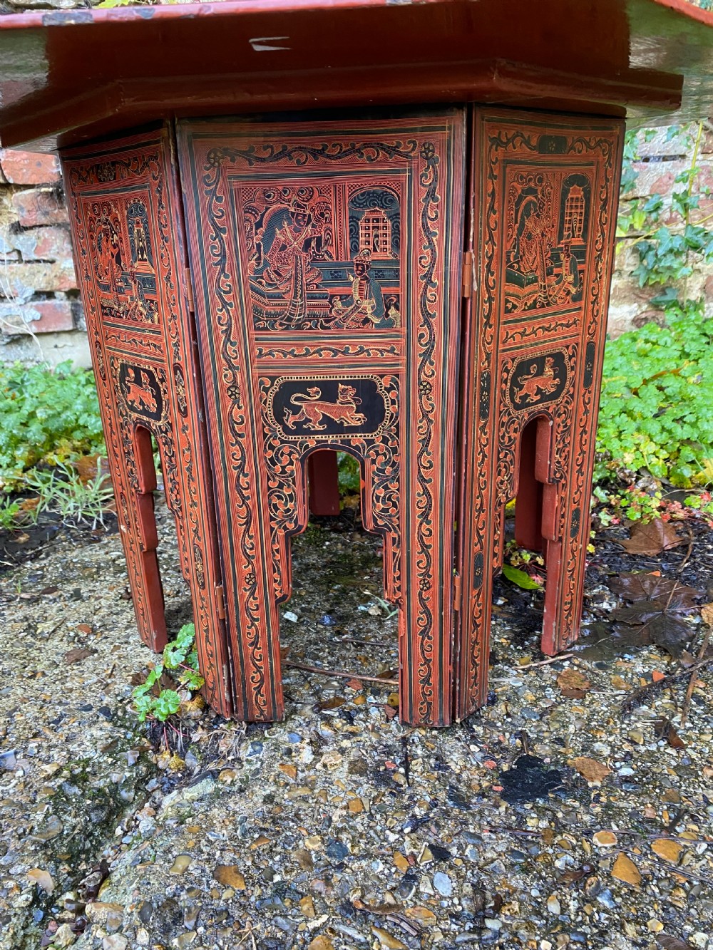Antique Burmese Tea Table View IV