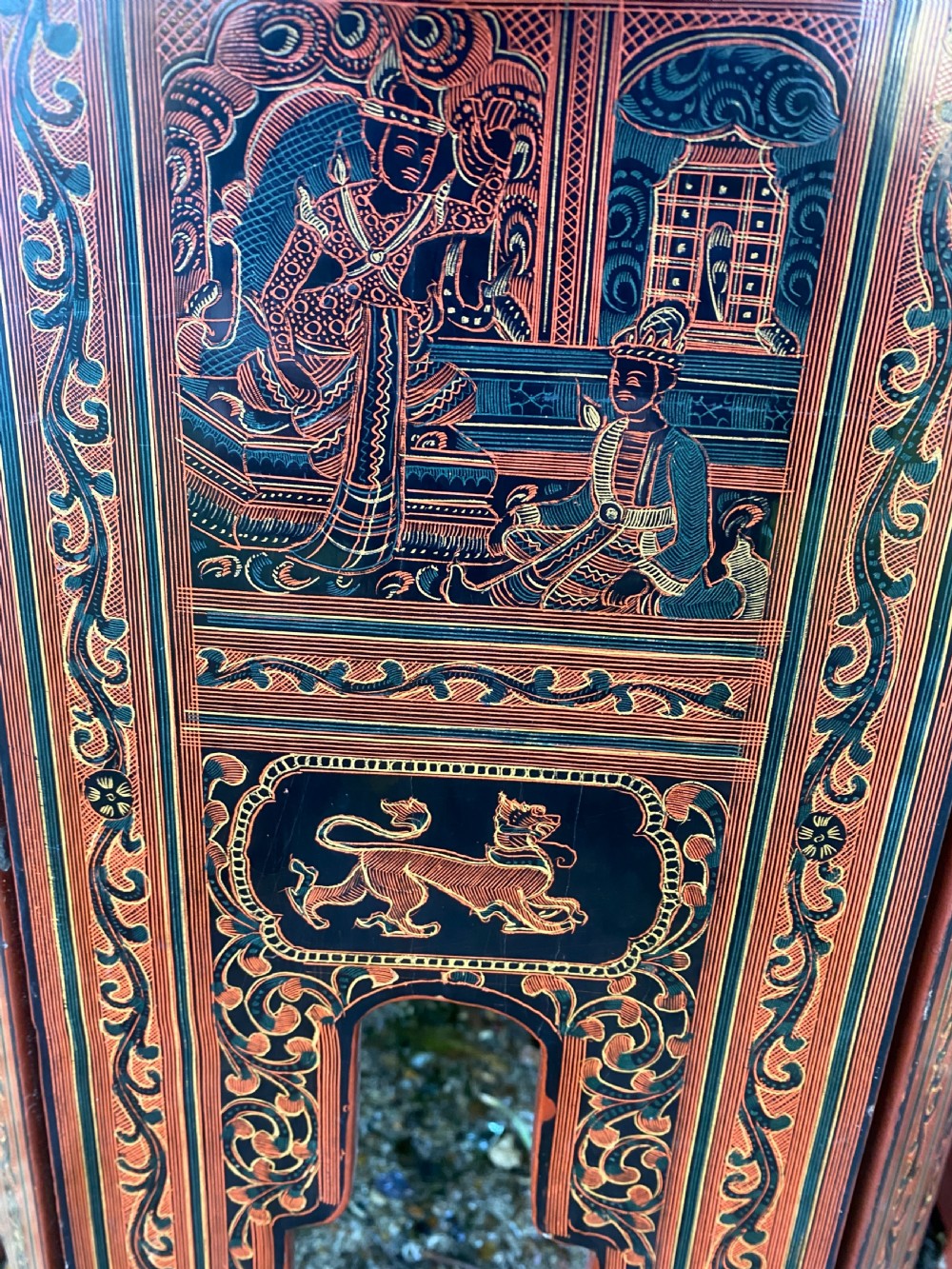 Antique Burmese Tea Table View VI